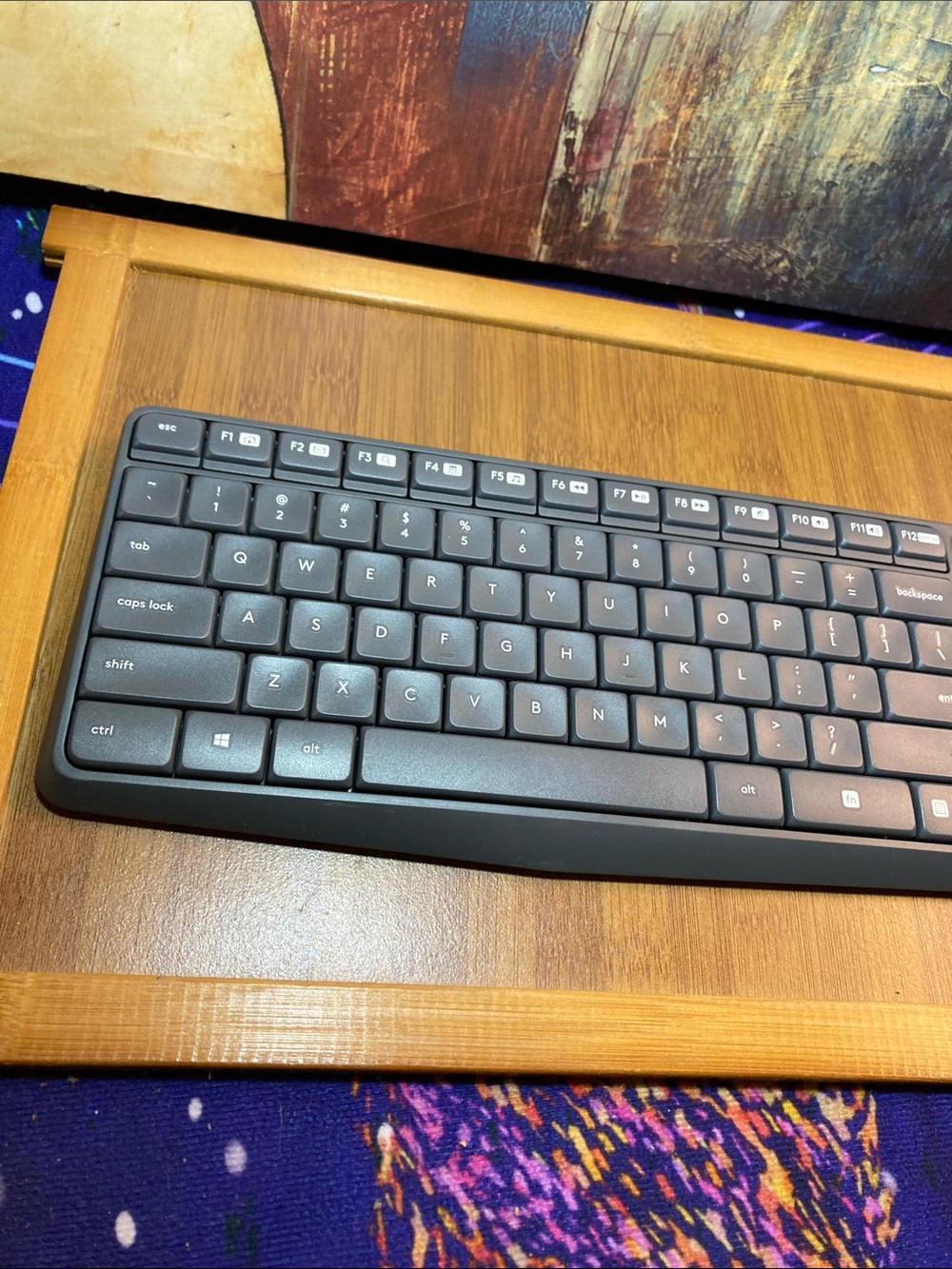 Logitech MK235 Wireless Keyboard USB For PC Desktop Computer - Picture 3 of 8